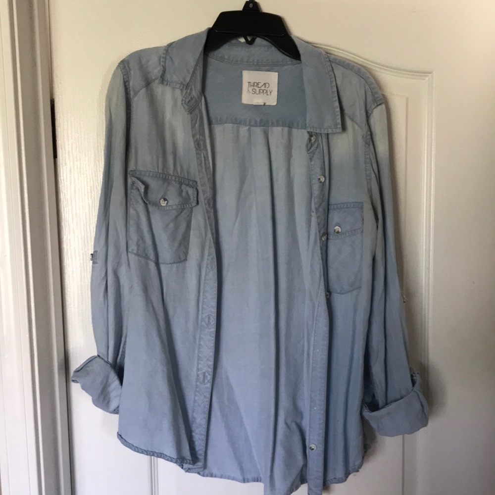 Worn Denim button up